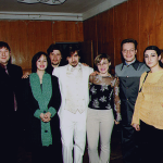 Михаил Морозов с друзьями после концерта